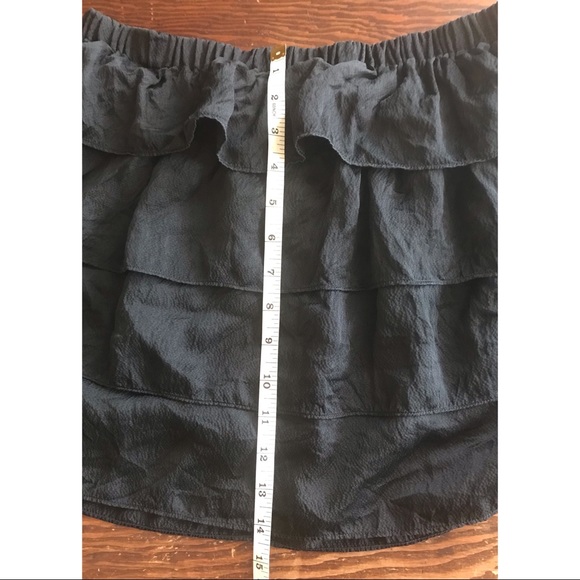 Vintage talula aritzia tiered black silk skirt large - Picture 4 of 6